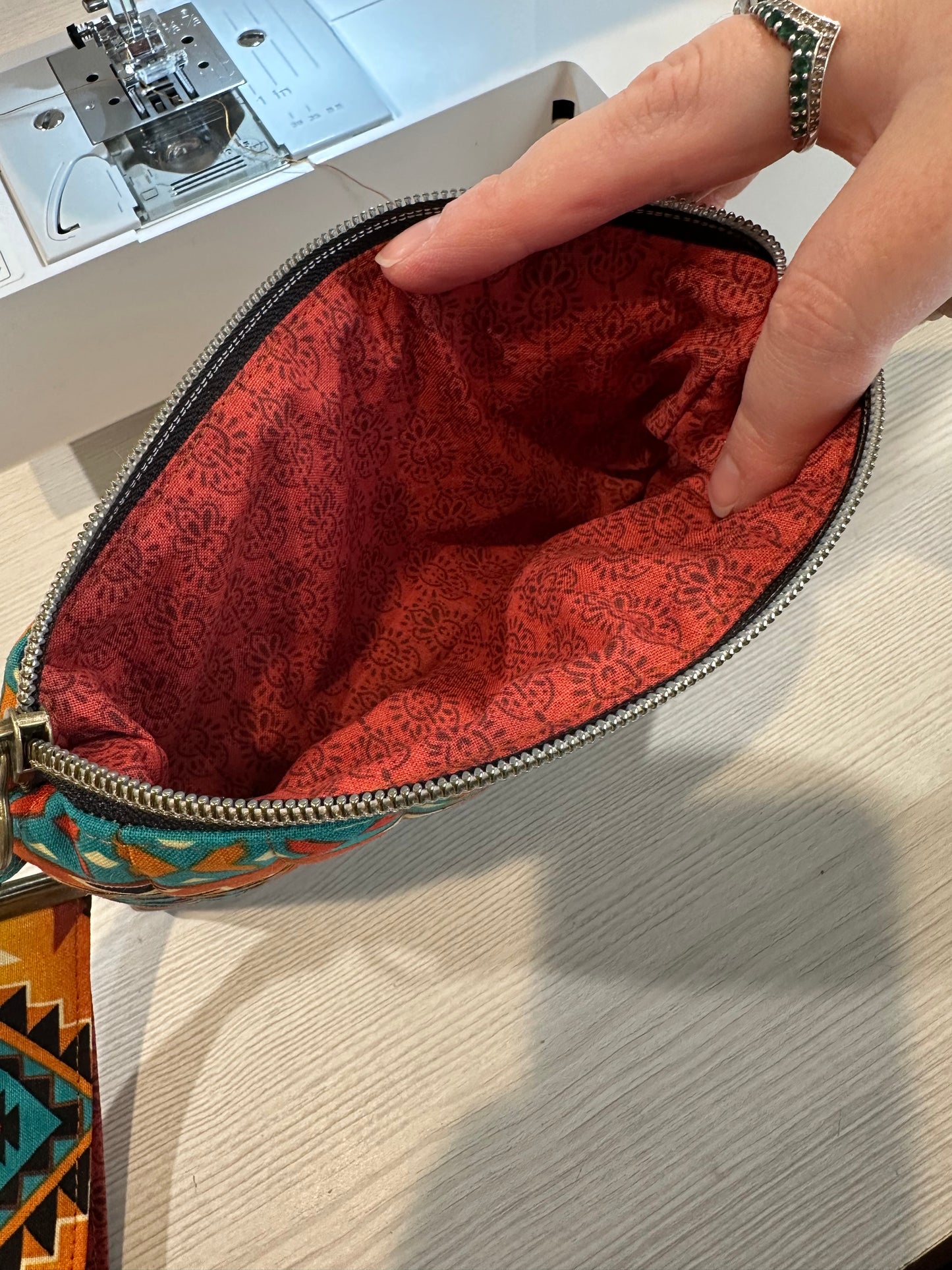 Pouch with matching wristlet
